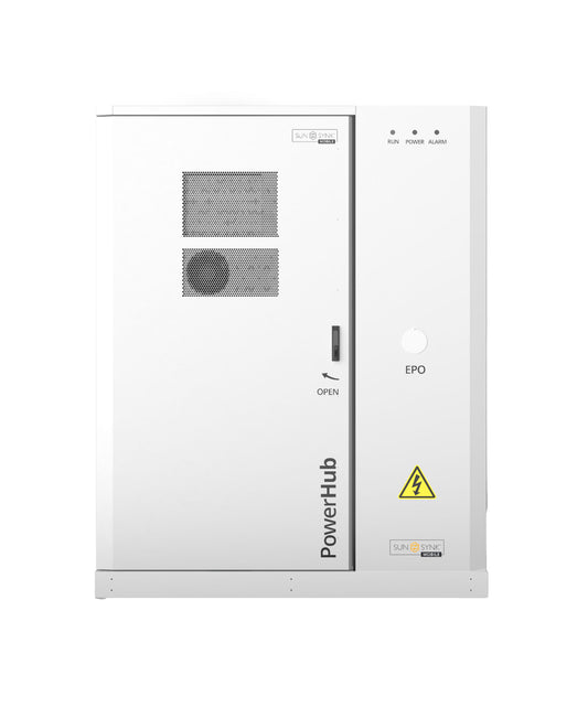 PowerHub Model SS-CS-GE-F120 White - 50 kW / 120 kWh - High Voltage All-In-One Hybrid ESS